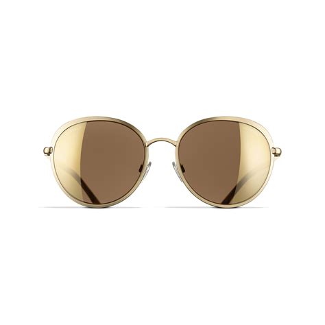 chanel round gold sunglasses|chanel sunglasses sale clearance.